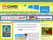 Tablet Screenshot of ecard-generator.com